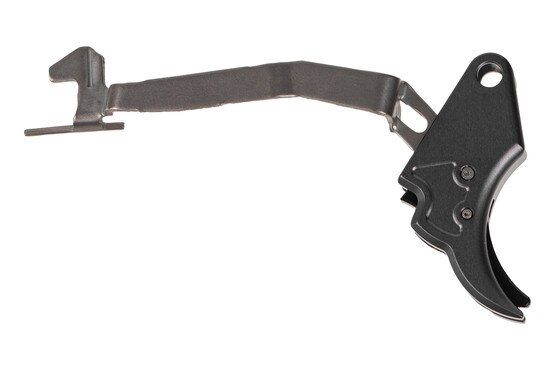 Overwatch Precision M&P FALX Trigger Gun in Gray/Black features a flat face design for a self-correcting rearward press.